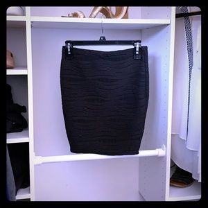 Black pencil skirt